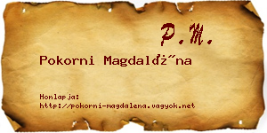 Pokorni Magdaléna névjegykártya